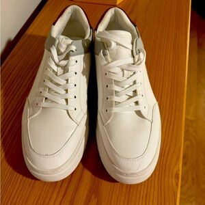 ALDO - White Leather Sneakers - Size 10.5 - Mens